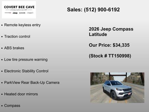 Silver 2026 Jeep Compass Latitude