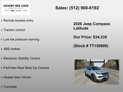 Silver 2026 Jeep Compass Latitude