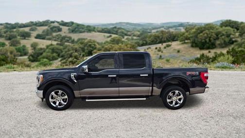 Antimatter Blue Metallic 2022 Ford F-150 Lariat