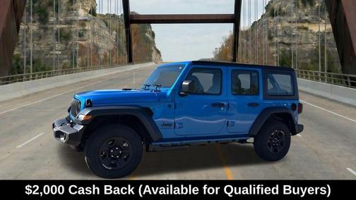 Hydro Blue Pearl 2026 Jeep Wrangler Sport