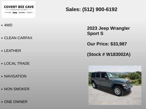 Gray Clearcoat 2023 Jeep Wrangler Sport