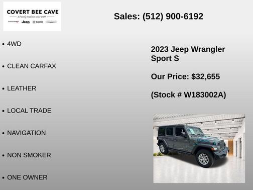 Gray Clearcoat 2023 Jeep Wrangler Sport