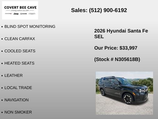 Phantom Black 2026 Hyundai SANTA FE SEL