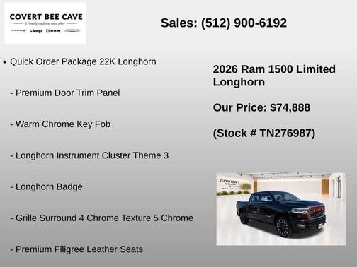 Diamond Black 2026 RAM 1500 Limited