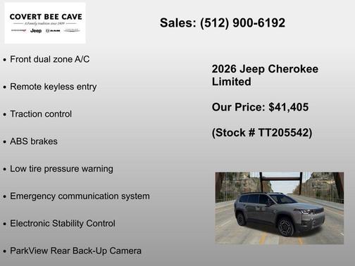 Sting Gray Clearcoat 2026 Jeep Cherokee Limited
