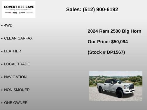 Bright White Clearcoat 2024 RAM 2500 Big Horn