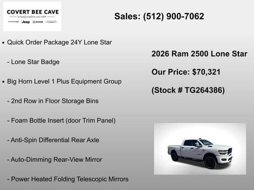 Bright White Clearcoat 2026 RAM 2500 Big Horn