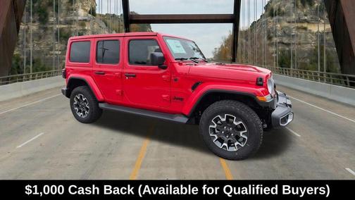 Firecracker Red Clearcoat 2026 Jeep Wrangler Sahara