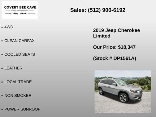 Billet Silver Metallic Clearcoat 2019 Jeep Cherokee Limited