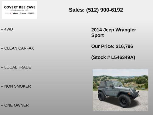 Anvil Clearcoat 2014 Jeep Wrangler Sport