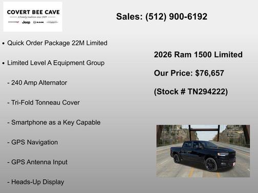 Diamond Black 2026 RAM 1500 Limited