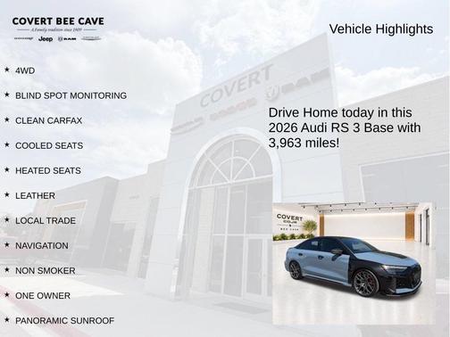 Kemora Gray Metallic 2026 Audi RS 3 2.5T