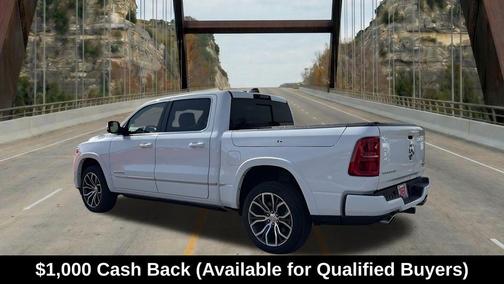 Bright White Clearcoat 2026 RAM 1500 Tungsten