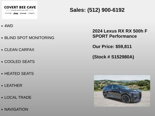 Caviar 2024 Lexus RX 500h F SPORT PERFORMANCE
