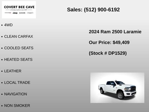 Bright White Clearcoat 2024 RAM 2500 Laramie