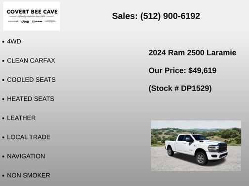 Bright White Clearcoat 2024 RAM 2500 Laramie