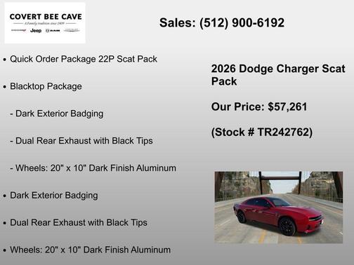 REDEYE 2026 Dodge Charger Scat Pack