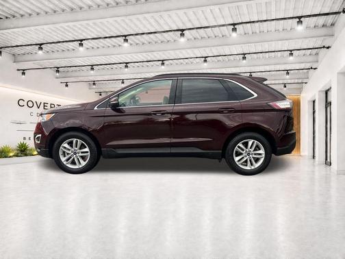Burgundy 2018 Ford Edge SEL