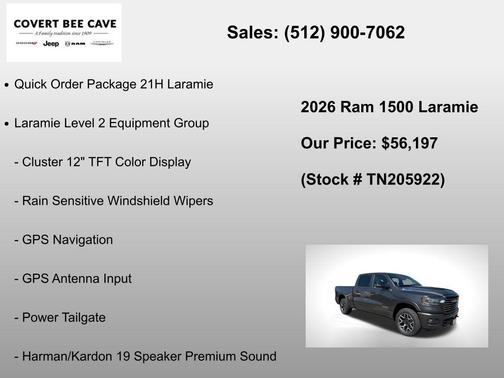 Granite Crystal Clearcoat Metallic 2026 RAM 1500 Laramie
