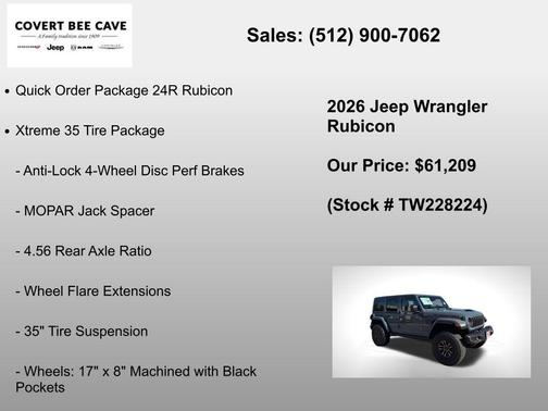 Anvil Clearcoat 2026 Jeep Wrangler Rubicon