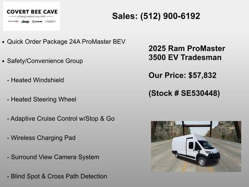 Bright White Clearcoat 2025 RAM ProMaster 3500 EV Base