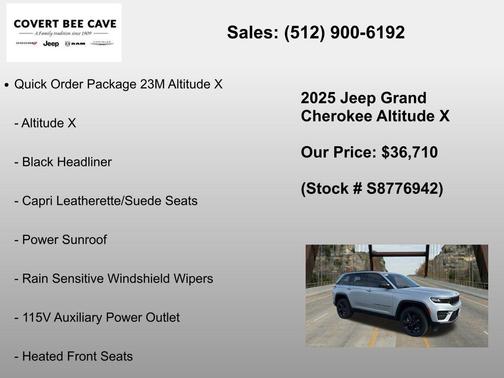Silver 2025 Jeep Grand Cherokee Laredo