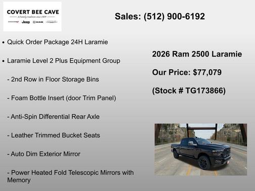 Diamond Black 2026 RAM 2500 Laramie