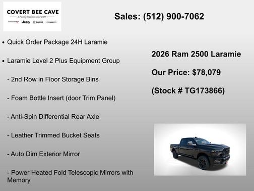 Diamond Black 2026 RAM 2500 Laramie