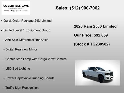 Bright White Clearcoat 2026 RAM 2500 Limited
