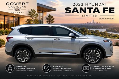 Shimmering Silver 2023 Hyundai SANTA FE Limited