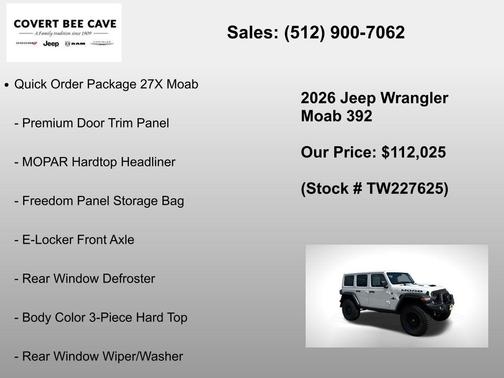 Bright White Clearcoat 2026 Jeep Wrangler 392
