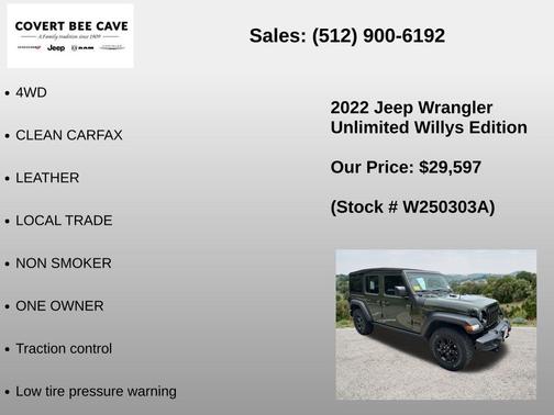 Sarge Green Clearcoat 2022 Jeep Wrangler Unlimited Sport