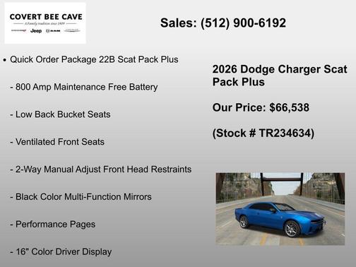 BLUDICROUS 2026 Dodge Charger Scat Pack