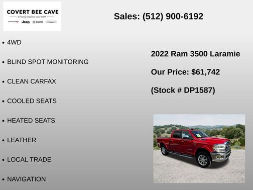 Flame Red Clearcoat 2022 RAM 3500 Laramie