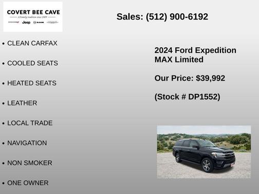 Black Metallic 2024 Ford Expedition Max Limited