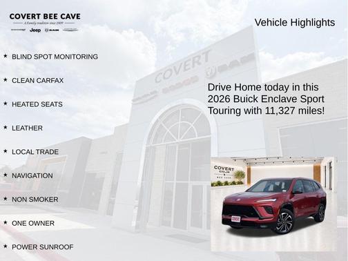 Cherry Red 2026 Buick Enclave Sport Touring