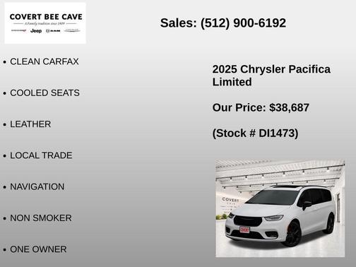 Bright White Clearcoat 2025 Chrysler Pacifica Limited