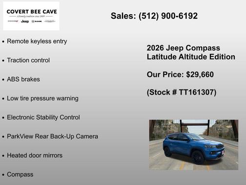 Blue 2026 Jeep Compass Latitude