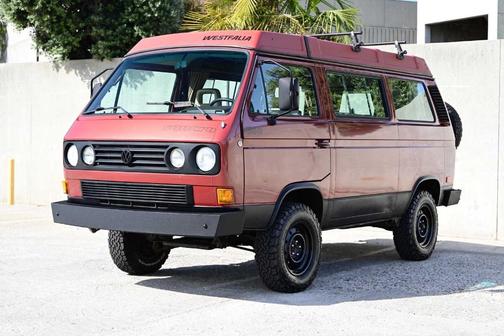 Burgundy 1987 Volkswagen Vanagon