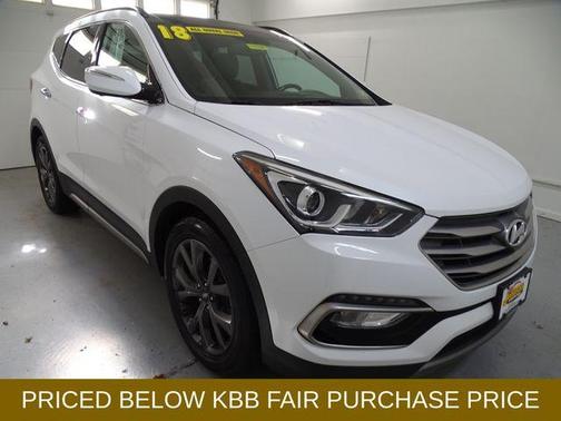 Frost White Pearl 2018 Hyundai Santa Fe Sport 2.0L Turbo Ultimate