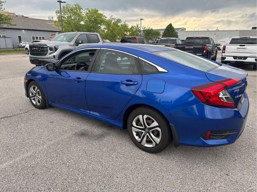 Aegean Blue Metallic 2017 Honda Civic LX