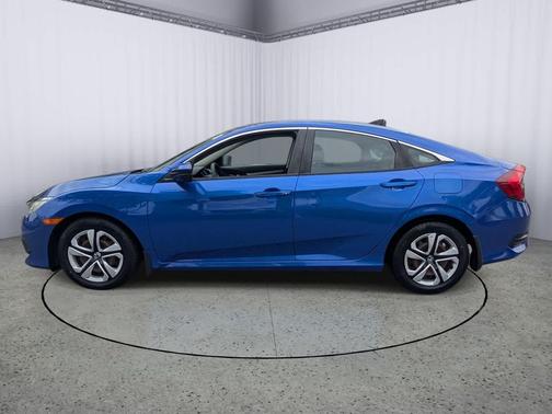 Aegean Blue Metallic 2017 Honda Civic LX