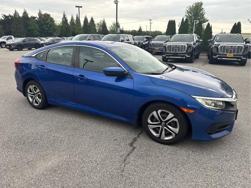 Aegean Blue Metallic 2017 Honda Civic LX