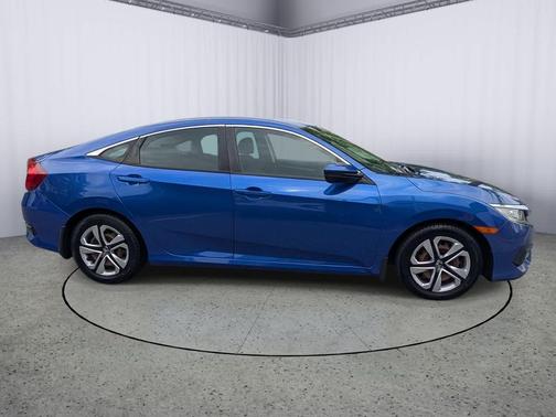Aegean Blue Metallic 2017 Honda Civic LX