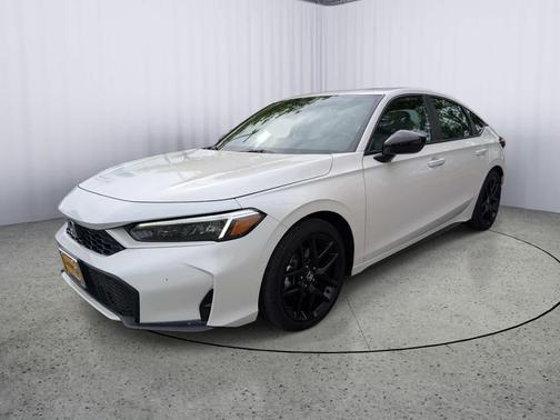 Platinum White Pearl 2026 Honda Civic Hybrid Sport