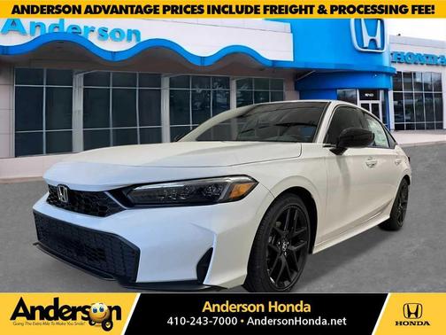 Platinum White Pearl 2026 Honda Civic Sport