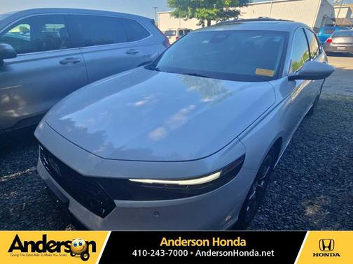 Platinum White Pearl 2025 Honda Accord Hybrid EX-L