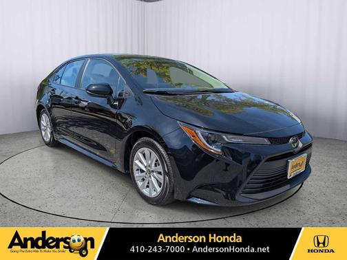 Midnight Black Metallic 2025 Toyota Corolla LE