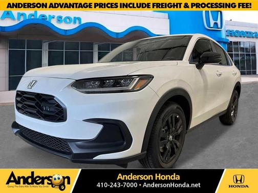 Platinum White Pearl 2026 Honda HR-V AWD Sport