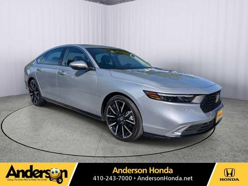 Solar Silver Metallic 2024 Honda Accord Hybrid Touring